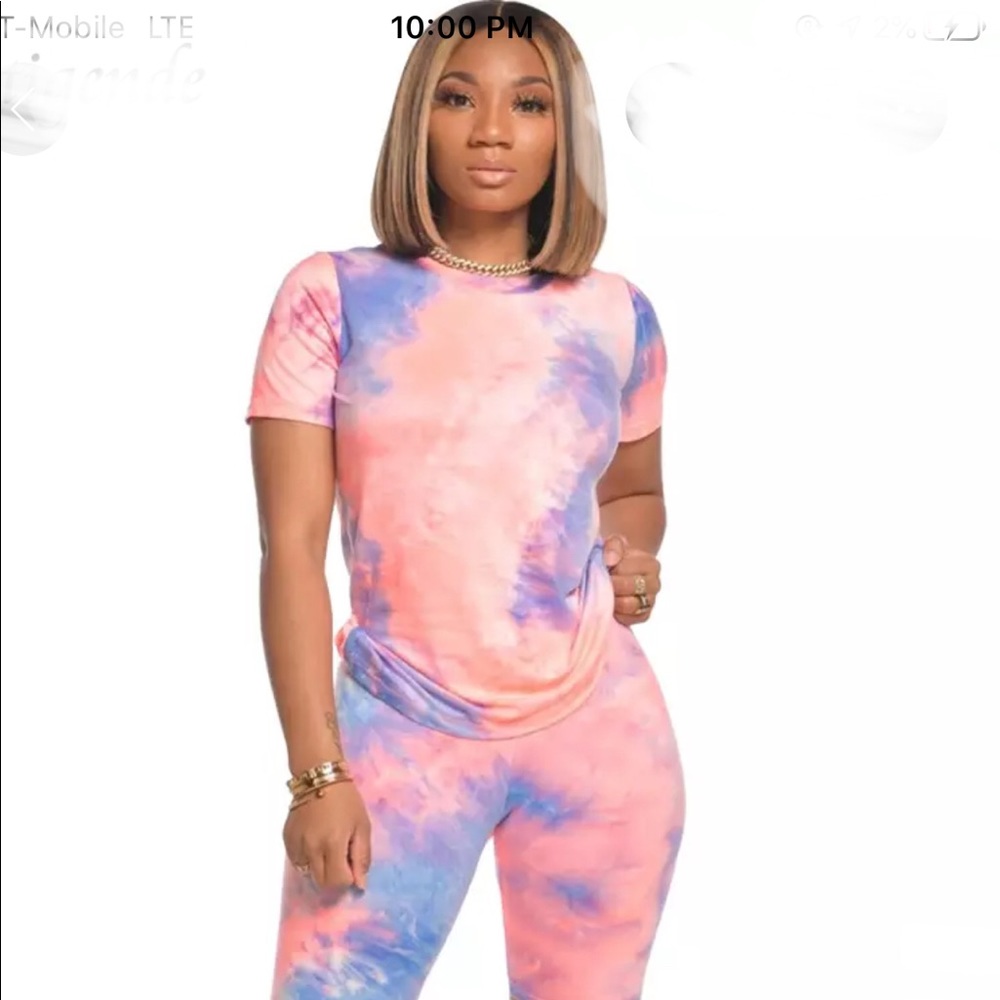 Tie Dye biker short set
